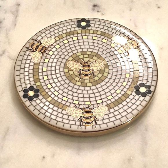 Anthropologie Coaster Bistro Garden Tile Bee New In Box New With Tag - Picture 4 of 8